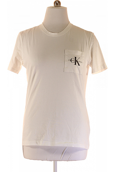 Pánské Tričko Bílé Calvin Klein Second hand Vel. XXL | Calvin Klein | obrázek 2