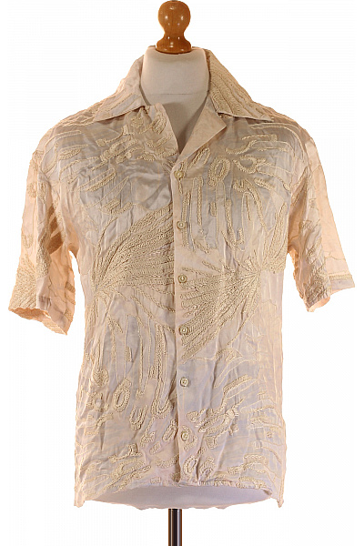 Vzorovaná Pánská Košile Barevná Second hand Vel. M | Unimoda | obrázek 2