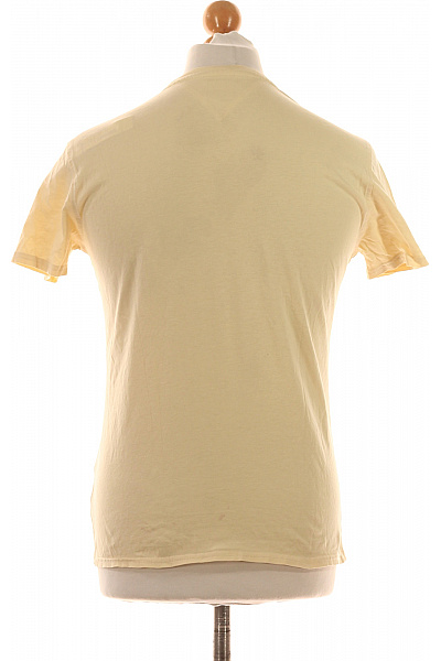 TOMMY HILFIGER Pánské Tričko Žluté Second hand Vel. S | TOMMY HILFIGER | obrázek 2
