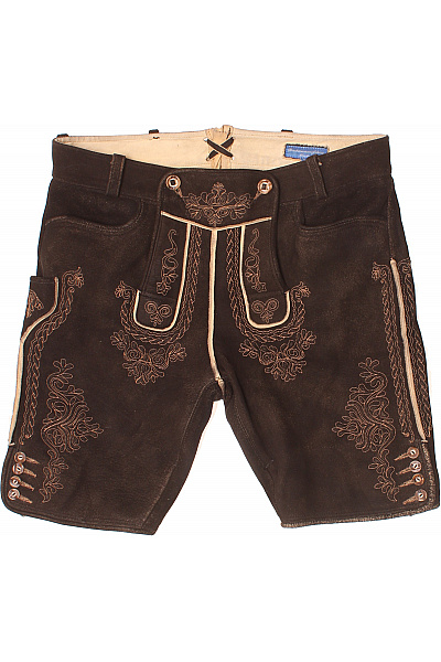 Trachtenmanufaktur Pánské Kraťasy Kožené Hnědé Vel. 52 | Trachtenmanufaktur | obrázek 2