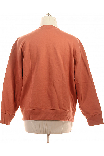 ADIDAS Pánská oranžová bavlněná mikina bez kapuce crewneck jednobarevná Vel. xl | ADIDAS | obrázek 3