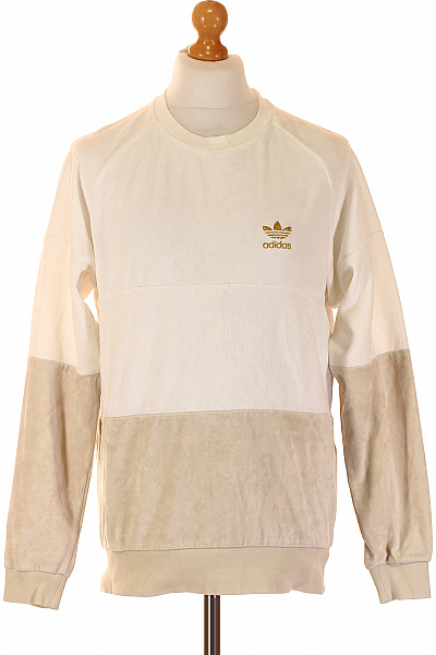 ADIDAS Pánská Bavlněná Mikina Přes Hlavu S Dlouhým Rukávem A Výšivkou Velikost S