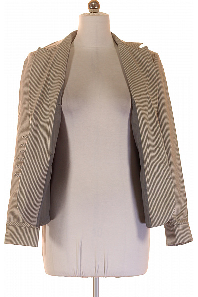 Heine Dámský béžový pruhovaný blejzr vypasované elegantní business jarní Velikost 40 | Heine | obrázek 4