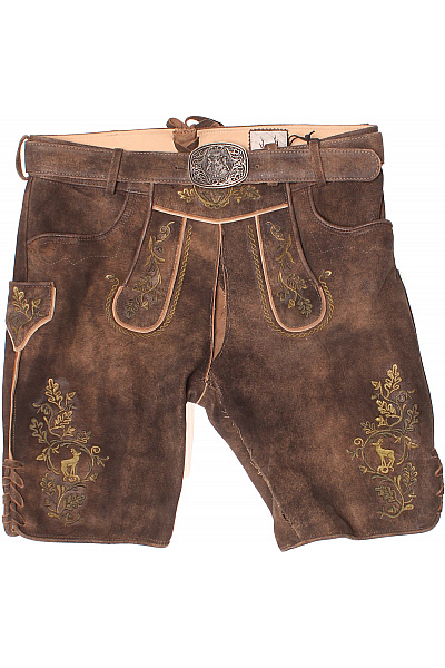 Pánské Kraťasy Kožené Hnědé Stockerpoint Vel. 52