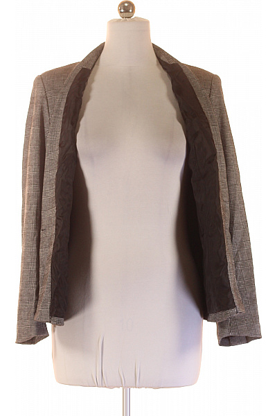 PHILOSOPHY DI LORENZO SERAFINI Dámský blejzr kostkované elegantní business vypasované jednořadé s jedním knoflíkem Velikost L | PHILOSOPHY DI LORENZO SERAFINI | obrázek 4