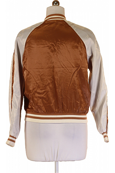 VERO MODA Dámská Bomber bunda hnědá krémová výšivka květiny retro stylová krátká se zipem Vel. M | VERO MODA | obrázek 2