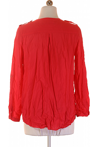 ZARA Dámská červená halenka s dlouhým rukávem a výstřihem do V Vel. S | ZARA | obrázek 3