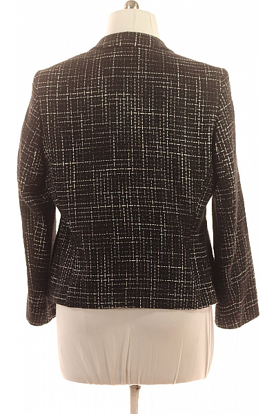 BASLER Černobílé kostkované vypasované sako elegantní podzimní zimní Vel. 44 | BASLER | obrázek 3