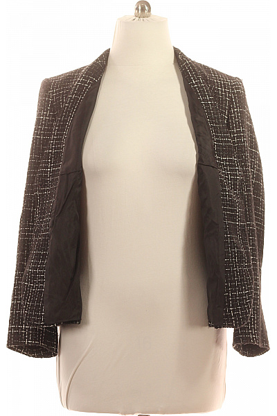 BASLER Černobílé kostkované vypasované sako elegantní podzimní zimní Vel. 44 | BASLER | obrázek 4