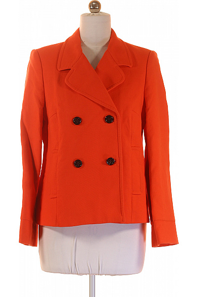 L.K. Bennett Dámský oranžový dvouřadý krátký elegantní moderní kabát Velikost 42 | L.K. Bennett | obrázek 2