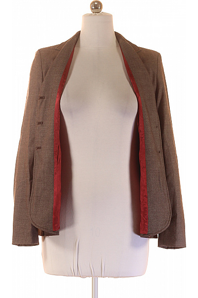 KOOKAI Dámský hnědý polyesterový vypasovaný blejzr elegantní business podzimní Velikost 42 | KOOKAI | obrázek 4