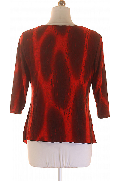 Frank Lyman Dámská červená halenka s 3/4 rukávem a uzlem Vel. 44 | Frank Lyman | obrázek 3