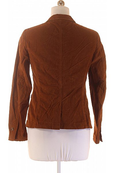 CINQUE Hnědý bavlněný manšestrový vypasovaný blejzr na běžné nošení podzimní Velikost 38 | CINQUE | obrázek 3