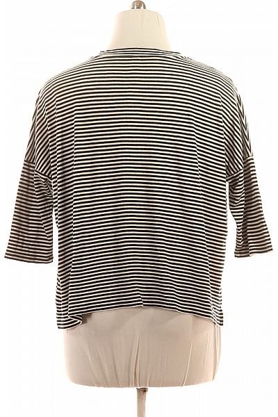 soyaconcept Dámské pruhované tričko oversize V-výstřih tříčtvrteční rukáv basic Vel. XXL | soyaconcept | obrázek 3