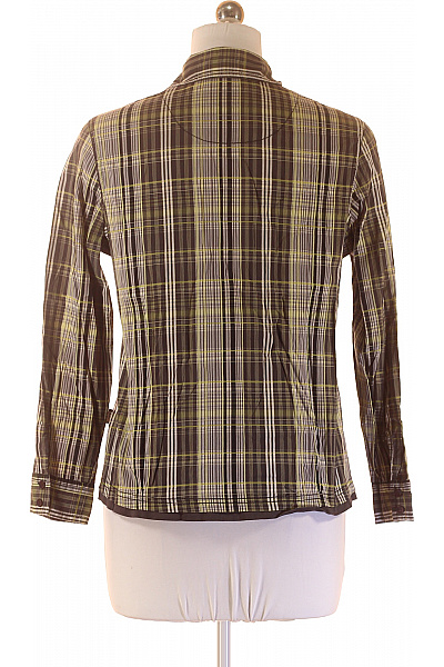 CECIL Dámská hnědá zelená kostkovaná košile s dlouhým rukávem ležérní Velikost m | CECIL | obrázek 3