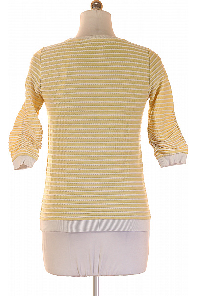 TOM TAILOR Dámské bavlněné žluté pruhované tričko s tříčtvrtečním rukávem Vel. M | TOM TAILOR | obrázek 3