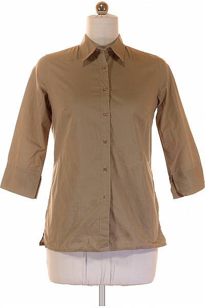 ZARA Dámská khaki košile 3/4 rukáv business ležérní vypasovaná Vel. m | ZARA | obrázek 2