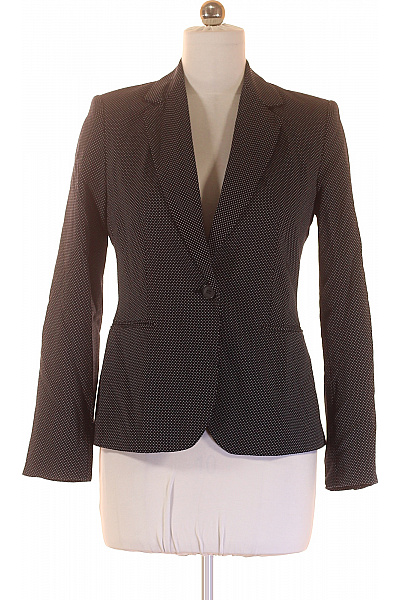 ZARA Černobílé společenské sako vypasované vzorované s jedním knoflíkem Vel. 38 | ZARA | obrázek 2