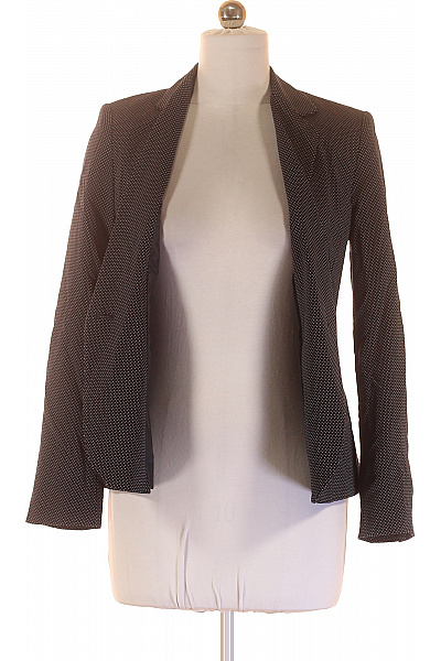 ZARA Černobílé společenské sako vypasované vzorované s jedním knoflíkem Vel. 38 | ZARA | obrázek 4