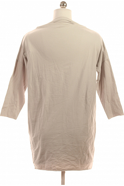 Dámské béžové tričko oversize lodičkový výstřih tříčtvrteční rukáv Vel. XS | Unimoda | obrázek 3