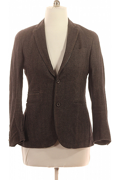 CLUB of GENTS Vlněné hnědé volnočasové sako ležérní vypasované na běžné nošení Velikost 48 | CLUB of GENTS | obrázek 2