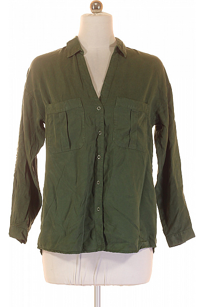 ZARA Společenská Dámská Košile Zelená Vel. S | ZARA | obrázek 2