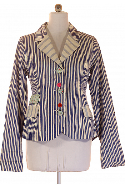 Joe Browns Bavlněné sako dámské modré pruhované vypasované sako na běžné nošení Vel. 40 | Joe Browns | obrázek 2