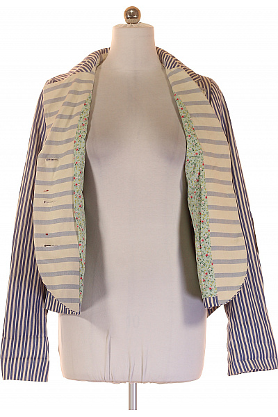 Joe Browns Bavlněné sako dámské modré pruhované vypasované sako na běžné nošení Vel. 40 | Joe Browns | obrázek 4