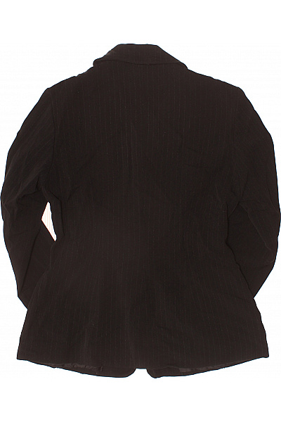 LA CITY Dámské černé sako elegantní vypasované pruhované business jednořadé s jedním knoflíkem Vel. 2 | LA CITY | obrázek 3