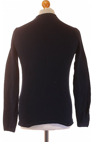 ONLY & SONS Pánské bavlněné triko s dlouhým rukávem tmavě modré jednobarevné basic Velikost S | ONLY & SONS | obrázek 3