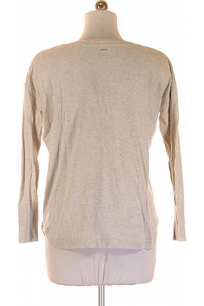 s.OLIVER Dámský viskózový pulovr béžový pletený lehký basic přes hlavu Vel. 42 | s.OLIVER | obrázek 2
