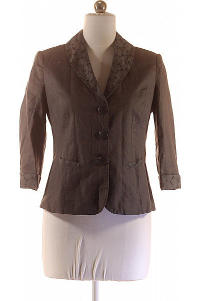 Dámské Blejzr Lněný Šedý | Per Una | obrázek 2