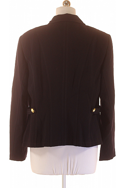 BASLER Černý blejzr vojenský zlaté knoflíky elegantní vypasované s náramenicemi Vel. 42 | BASLER | obrázek 2