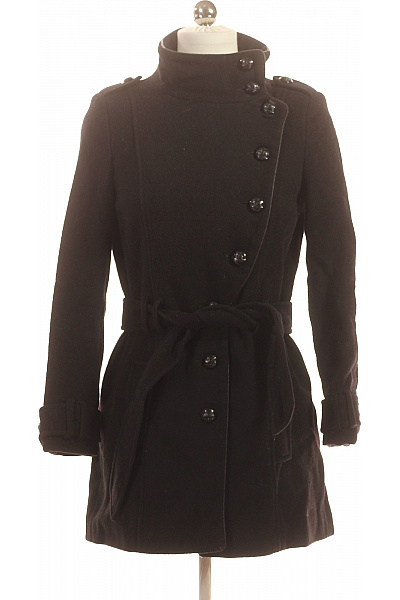 Krátký Dámský Kabát Vlněný Černý NAF Vel. 34 | NAF NAF | obrázek 2