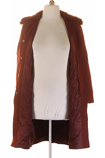 French Connection Dámský Dlouhý Kabát Vlněný Hnědý | French Connection | obrázek 3