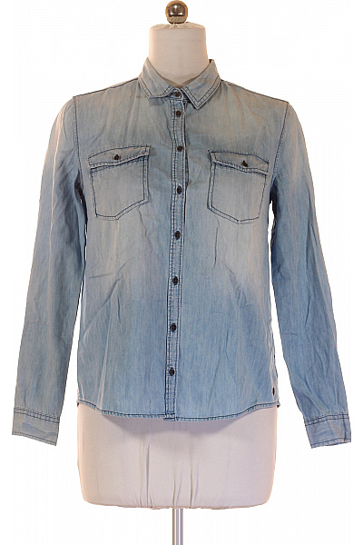 s.OLIVER Dámská bavlněná riflová košile světle modrá dlouhý rukáv ležérní Vel. 38 | s.OLIVER | obrázek 2