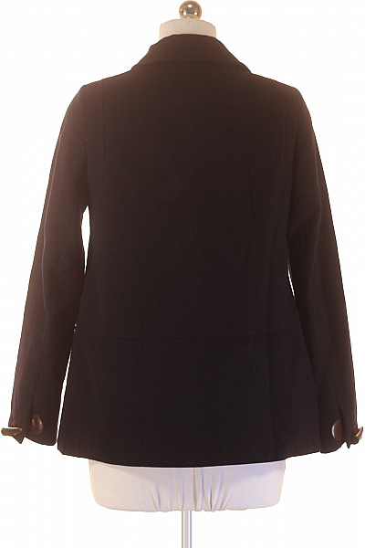 Next Dámský černý duffle kabát elegantní moderní krátký Velikost 10 | Next | obrázek 2