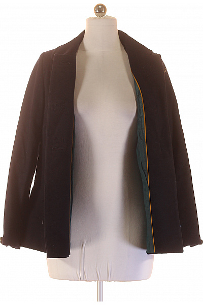 Next Dámský černý duffle kabát elegantní moderní krátký Velikost 10 | Next | obrázek 3