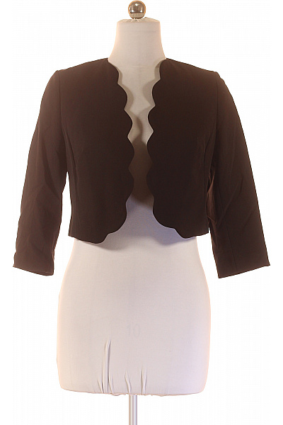 Steps Černé polyesterové bolerko crop elegantní bez límce s 3/4 rukávem Velikost 38 | Steps | obrázek 2