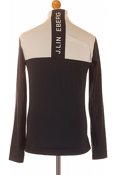 J.Lindeberg Polyesterová sportovní celorozepínací mikina se stojáčkem černobílá Vel. M | J.Lindeberg | obrázek 3