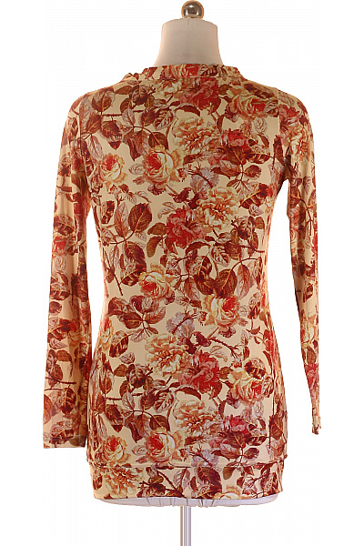 SUPERTRASH Dámská dlouhý rukáv košile květinová béžová vzorovaná ležérní Vel. M | SUPERTRASH | obrázek 3