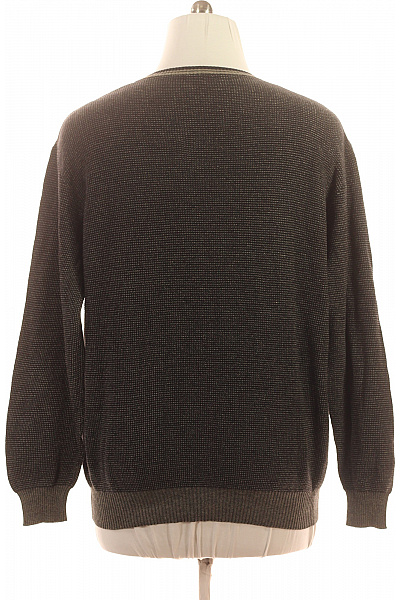 Hugo Boss Pánský pulovr tmavý vzorovaný do véčka podzimní elegantní pletený Velikost XXL | Hugo Boss | obrázek 3