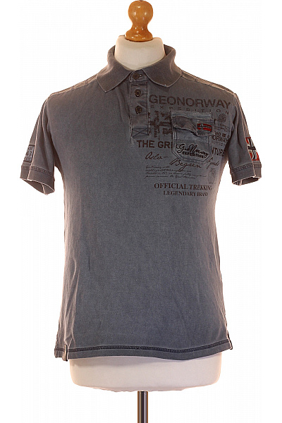 Norway Chlapecké bavlněné šedé tričko s límečkem a potiskem Vel. 14 LET | Norway | obrázek 2