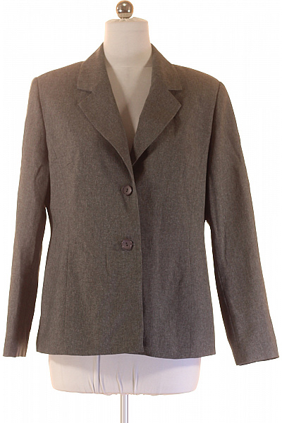 COLLECTION Dámské společenské sako šedé vypasované jednořadé elegantní business Vel. 44 | COLLECTION | obrázek 2