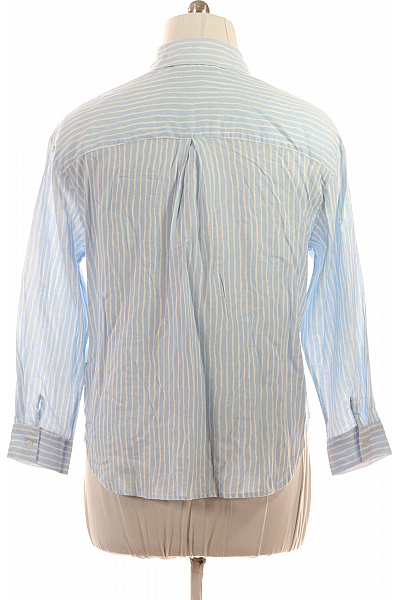 richmond Dámská lyocellová modrá bílá pruhovaná košile ležérní regular fit Vel. 44 | richmond | obrázek 2