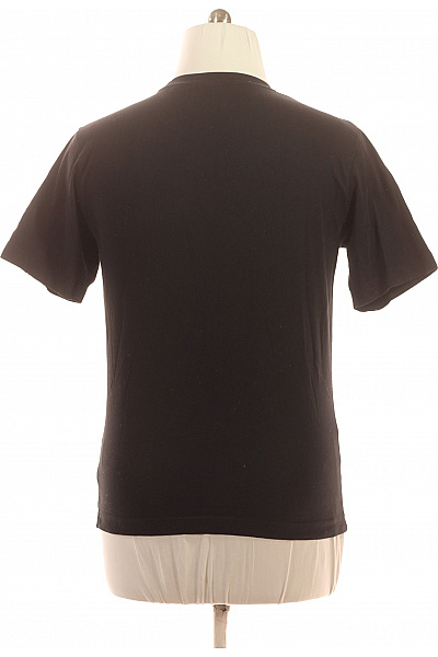 LAWRENCE GREY Pánské tričko černé basic s krátkým rukávem a kulatým výstřihem Vel. l | LAWRENCE GREY | obrázek 3