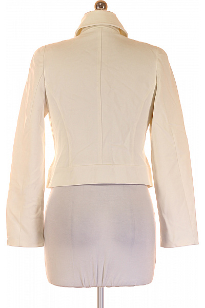 BANDOLERA Dámské Bílé Krátké Vojenské Blejzr Elegantní Vypasované Dvouřadé Velikost 38 | BANDOLERA | obrázek 2