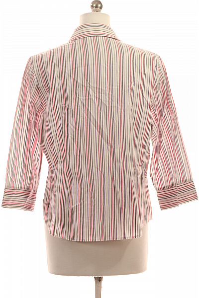 Marks & Spencer Dámská pruhovaná košile s 3/4 rukávem růžová fialová Vel. XL | Marks & Spencer | obrázek 3