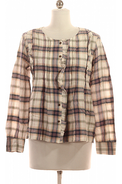 Marks & Spencer Dámská kostkovaná halenka s dlouhým rukávem a volánky Velikost 34 | Marks & Spencer | obrázek 2