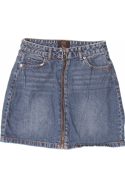 F&F Džínová  Sukně Modrá Vel.  36 | F&F | obrázek 2